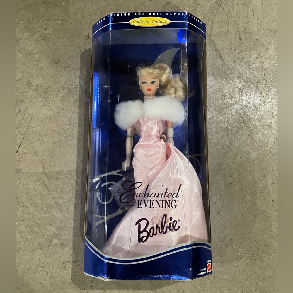 ENCHANTED EVENING BARBIE Doll 1995 Reproduction of 1960 Blonde Ponytail